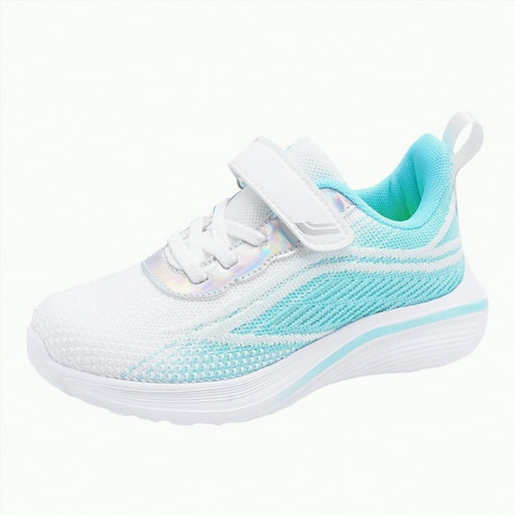 Hessimy Toddler & Big Kids Knit Cage Sneakers Kids Shoes Baby Shoes Light Up Flashing Sneaker Soft Mesh Lace Up Running Shoes Back To School Sport Shoes Outdoor (White,12.5)