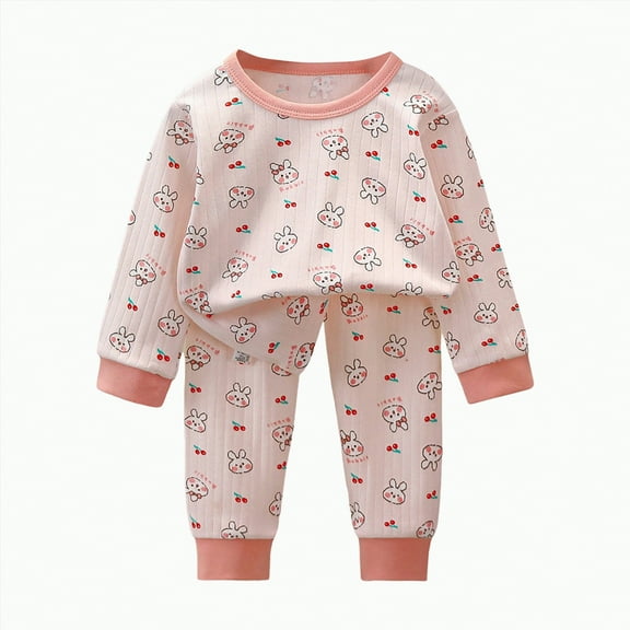 Hessimy Toddler Boy Fall-Winter Outfits Pants Sets 3t Toddler Boy Long Sleeve Pattern Prints Tops Elastic Pants 2pcs Set Toddler Pajamas Sleepwear Baby Long Outfit (Light Purple,1-2 Years)