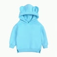 thumbnail image 1 of Hessimy Toddler Boy Hoodie With Long Sleeves Men'S cute ear Hoodies Cute Hoodies For Teen Girls dance wear outdoor pullover (Blue,6-9 Months), 1 of 5