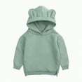 thumbnail image 1 of Hessimy Toddler Boy Hoodie With Long Sleeves Men'S cute ear Hoodies Cute Hoodies For Teen Girls dance wear outdoor pullover (Green,6-9 Months), 1 of 5