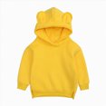 thumbnail image 1 of Hessimy Toddler Boy Hoodie With Long Sleeves Men'S cute ear Hoodies Cute Hoodies For Teen Girls dance wear outdoor pullover (Yellow,2-3 Years), 1 of 5