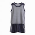thumbnail image 1 of Hessimy Toddler Boy Pajamas Little Boys Summer Pajamas 2 Piece Short Sleeve Top and Shorts Sets Kids Sleepwears,&nbsp;Kids Pjs(Grey,9-10 Years), 1 of 2