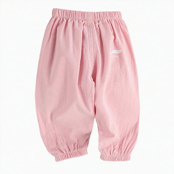 Hessimy Toddler Boy Straight Denim Pants Pajama Pants Men Boy Toddle Boy Baby Boy Pajama Pants (Pink,18-24 Months)