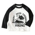 thumbnail image 1 of Hessimy Toddler Boy girls Long Sleeve Shirts Soft Cotton Long-Sleeve T-Shirts Basic Tees for Teen Toddler Boy girls Youth(A60-Black,6-12 Months), 1 of 3