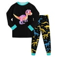 thumbnail image 1 of Hessimy Toddler Boys Girls Spring 2Pcs Long Sleeve Sweatshirt Tops Soft Casual Pants Sweatsuit, Spring Casual Sweat,6-24M/2-12T(Black,7-8 Years), 1 of 5
