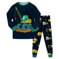 thumbnail image 1 of Hessimy Toddler Boys Girls Spring Summer 2Pcs Long Sleeve Pullover Sweatshirt Tops Joggers Pants Soft Sweatsuit, Pullover Jogger Set(Dark Green,2-3 Years), 1 of 5