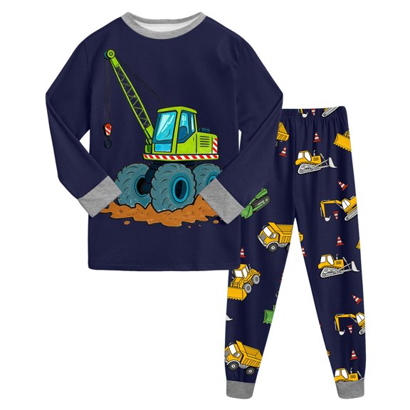 Hessimy Toddler Boys Girls Spring Summer 2Pcs Long Sleeve Pullover Sweatshirt Tops Joggers Pants Soft Sweatsuit, Pullover Jogger Set(Navy,8-9 Years)