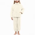 thumbnail image 1 of Hessimy Toddler Boys Girls Spring Summer 2Pcs Long Sleeve Pullover Sweatshirt Tops Soft Sweatpants Sweatsuit 3M-12T(Beige,13-14 Years), 1 of 7