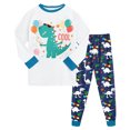 thumbnail image 1 of Hessimy Toddler Boys Girls Spring Summer 2Pcs Long Sleeve Pullover Tops Soft Casual Pants Sweatsuit Set, Pullover Casual Set(White,4-5 Years), 1 of 5