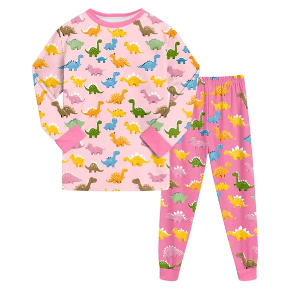 Hessimy Toddler Boys Girls Spring Summer 2Pcs Long Sleeve Sweatshirt Elastic Jogger Pants Sweatsuit, Elastic Jogger Sweat(Light Pink,2-3 Years)