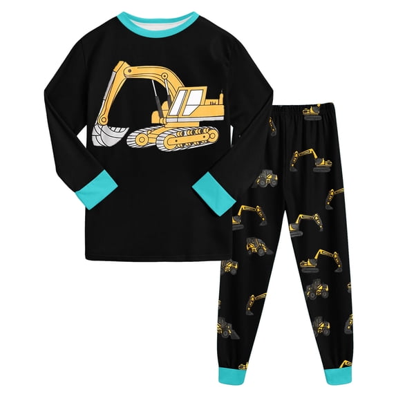 Hessimy Toddler Boys Girls Spring Summer 2Pcs Long Sleeve Sweatshirt Tops Pants Warm Casual Sweatsuit, Warm Casual Sweat(Black,5-6 Years)