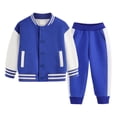 thumbnail image 1 of Hessimy Toddler Boys Girls Spring Summer 2Pcs Snug Fit Long Sleeve Soft Sleepwear Pjs Set, Snug Fit Pjs Set, 3M-12Y(Blue,2-3 Years), 1 of 5