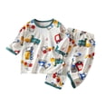thumbnail image 1 of Hessimy Toddler Boys Girls Spring Summer 2Pcs Thermal Underwear Long Pullover Tops Pants Warm Base Layer, Base Layer Essential, 3M-12Y(Red,6-12 Months), 1 of 4