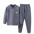 thumbnail image 1 of Hessimy Toddler Boys Girls Spring Summer Cartoon Pattern Ruffled 2Pcs Snug Fit Soft Fabric Sleepwear Pjs Set, Ruffled Detail, 3M-12T(Dark Gray,9-10 Years), 1 of 4