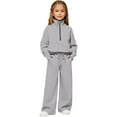 thumbnail image 1 of Hessimy Toddler Boys Girls Spring Summer Cartoon Print 2Pcs Long Sleeve Sweatshirt Pants Sweatsuit, Sweatshirt Style, 6-24M/2-14T(Grey,13-14 Years), 1 of 6