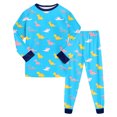thumbnail image 1 of Hessimy Toddler Boys Girls Spring Summer Graphic Print 2Pcs Crewneck Long Sleeve Sweatshirt Joggers Pants Sweatsuit, Graphic Print Jogger(Sky Blue,5-6 Years), 1 of 7