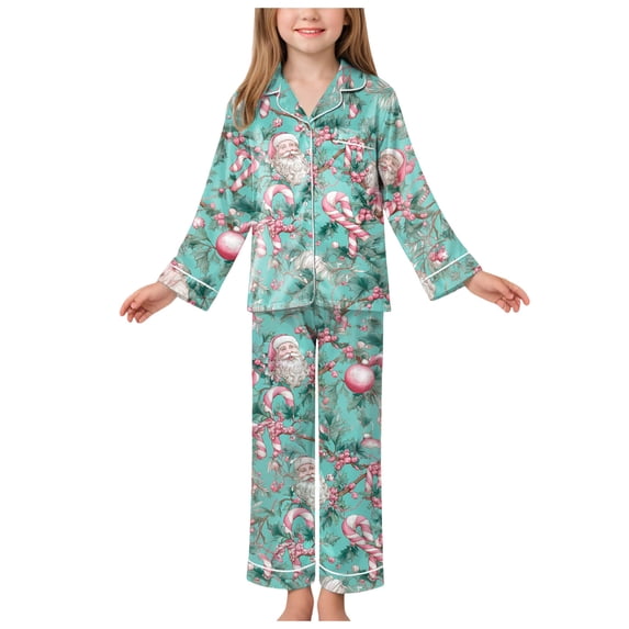 Hessimy Toddler Boys Girls Spring Summer Printed 2Pcs Tops Pants Casual Outdoor Sleepwear Pajamas Set, Printed Outdoor Pjs(Green,3-4 Years)
