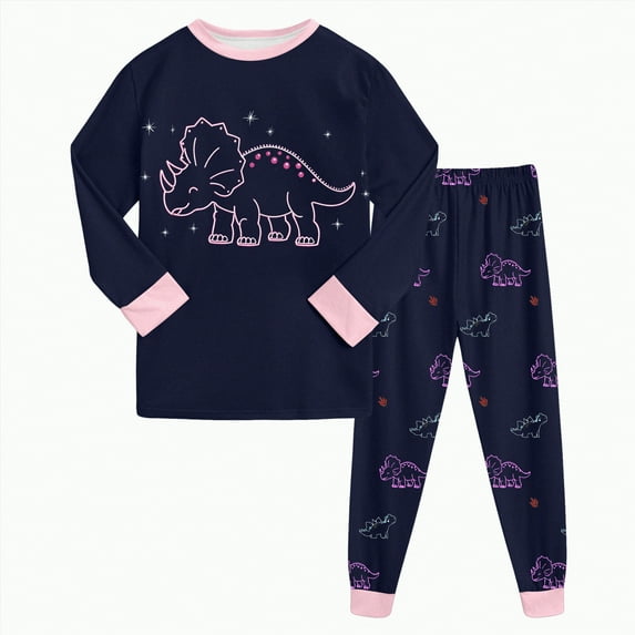 Hessimy Toddler Boys Girls Spring Summer Soft Fabric Thermal Underwear Soft Warm Long Sleepwear Pjs Set(Black,7-8 Years)