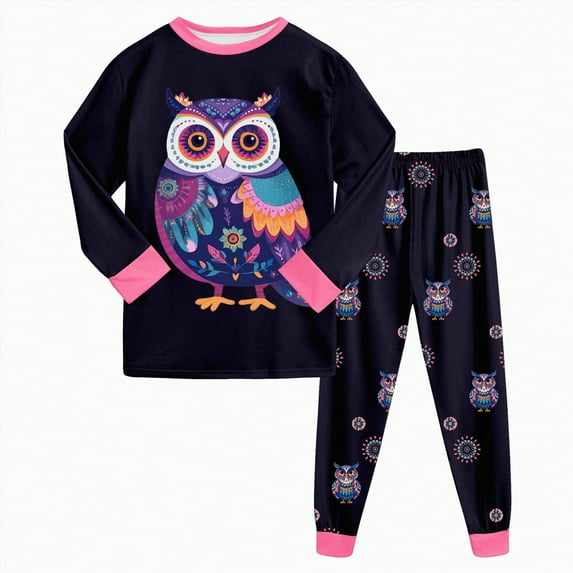 Hessimy Toddler Boys Girls Spring Summer Soft Fabric Thermal Underwear Soft Warm Long Sleepwear Pjs Set(Hot Pink,3-4 Years)