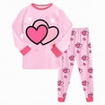 thumbnail image 1 of Hessimy Toddler Boys Girls Spring Summer Soft Fabric Thermal Underwear Soft Warm Long Sleepwear Pjs Set(Red,5-6 Years), 1 of 7