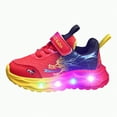 thumbnail image 1 of Hessimy Toddler Girl Mesh Jogger Sneakers Sport Shoes Casual Shoes Light Up Flashing Sneaker Sneakers Girls Sneakers Sports Shoes Running Shoes Back To School (Red,12.5), 1 of 5