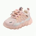 thumbnail image 1 of Hessimy Toddler Girl Mesh Jogger Sneakers Sport Shoes Casual Shoes All Season Outdoor Running Cloth Youth Shoes Back To School School Shoes For Girls (Pink,9), 1 of 4