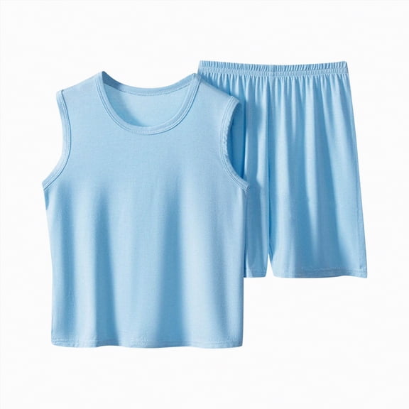 Hessimy Toddler Girl Outfit Baby Girl Short Sleeve T Shirt And Shorts Set 2 Piece Spring Summer Clothes,Spring Casual(Sky Blue,2-3 Years)