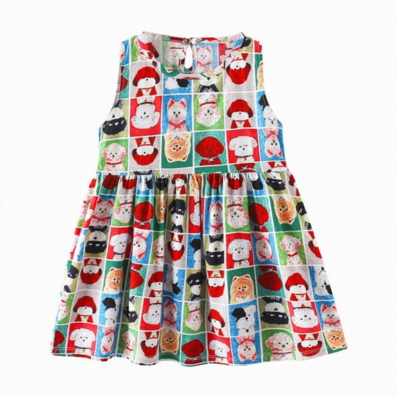 Hessimy Toddler Girls Cotton Summer Embroidery Applique Short Sleeve Dress,cute casual(Grey,4-5 Years)