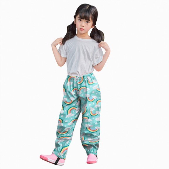 Hessimy Toddler Girls Stretch Legging Kids Soft Pants Baby Girls Candy Color Solid Color Leggings Casual Kids Tight Pants Wide Leg Pants (Green,5-6 Years)