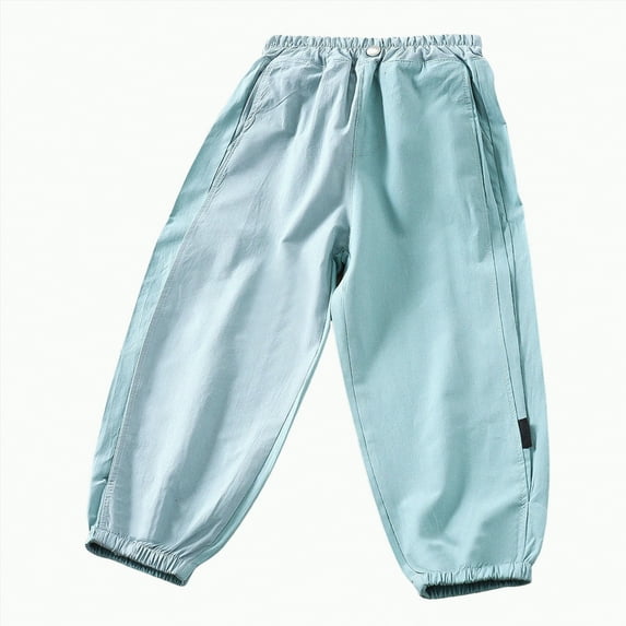 Hessimy Toddler Girls Stretch Legging Kids Soft Pants Baby Girls Candy Color Solid Color Leggings Casual Tight Pants Straight Denim Pants Adjustable waistband printing (Blue,9-10 Years)