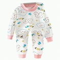 thumbnail image 1 of Hessimy Toddler Kids Toddler Girls Boys Soft Comfy Modal Tencel Solid Raglan Sleepwear Toddler Pajamas Pjs 2pcs Set (White,18-24 Months), 1 of 5