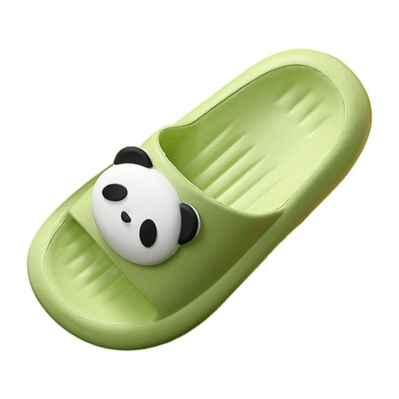 Hessimy Toddler Little Kids Slides Sandals Beach Pool Shower Slides Anti-Skid Home Bath Slippers Cute Summer Outdoor Shoes for Girls and Boys house slippers for toddler kids(Green,11)