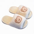 thumbnail image 1 of Hessimy Toddler Rabbit Winter Slippers Soft Plush Indoor Bunny Slippers For Girls & Boys Cute Slippers Boys Slippers Toddler House Slippers Kids Slippers Cow Slippers (Beige,13), 1 of 7