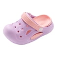 thumbnail image 1 of Hessimy Toddler Slides Slipper Unisex Child Boys & Girls Slide Sandals for Kids Flip Flops Comfy Shower Slippers Beach Shoes House slippers slippers(Light Purple,6.5), 1 of 5