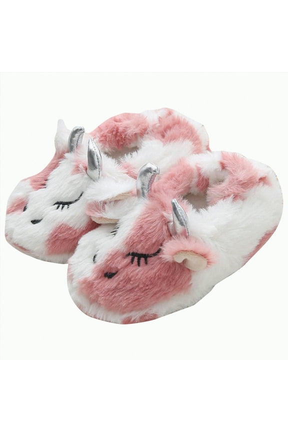Toddler Slippers Boys Girls Dinosaur House Shoes Cute Bunny Slipper For Home Indoor Winter Bedroom Non Slip Soft Rabbit Warm Shoes Toddler Slippers Girls Slippers Animals (Light Pink,11)