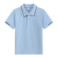thumbnail image 1 of Hessimy Toddler T-Shirts Boys Short Sleeve Tees Cotton Casual Graphic Crewneck Summer Top for Kids(Light Blue,7-8 Years), 1 of 7