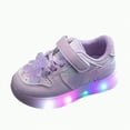 thumbnail image 1 of Hessimy Toddlers Babies Boys Girls Flat Rubber Non Slip Beginner Walking Shoes Soft Sole Breathable Outdoor Canvas Shoes Back To School Sport Shoes (Purple,10), 1 of 5