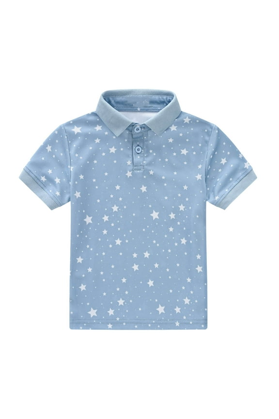 Toddlers Baby Boys Cotton Short Sleeve Shirts Clothes Dinosaur Graphic T-Shirt Outfit(Light Blue,5-6 Years)