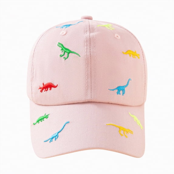 Hessimy Toddlers Baseball Hat, Kids Distressed-Washed Baseball Cap Cotton Hats(PinkOne Size)