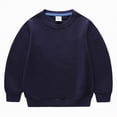 thumbnail image 1 of Hessimy Top Kids Sleeve Hoodie Solid Jackets Boys Long Color Up Girls Boys Girls Winter Coats Size 10-12 Outerwear pullover Pattern printing (Navy,4-5 Years), 1 of 9