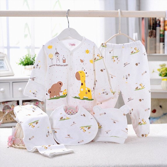 Hessimy Unisex Baby Boy Girl Layette Sets Bodysuits Pants And Accessories Comfort Infant Outfit New Born Essentials 6-12 Months 12-24 Months 2T 3T 4T 5T 6T 7T 8T 9T Children(B,One Size)
