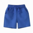 thumbnail image 1 of Hessimy Unisex-Baby Cargo Shorts Organic Cotton for Infant Baby and Toddler, Boys, Girls,OrganicCotton(Blue,5-6 Years), 1 of 8