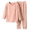 thumbnail image 1 of Hessimy Unisex Infant Toddler Spring Summer Soft Fabric 2Pcs Soft Long Sleeve Comfortable Sleepwear Pajamas, Unisex Comfort Pjs(Red,3-4 Years), 1 of 7