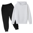 thumbnail image 1 of Hessimy Unisex Infant Toddler Spring Summer Soft Fabric Celebration 2Pcs Long Sleeve Soft Sleepwear Pjs, Celebration Pjs Style(White,9-10 Years), 1 of 7