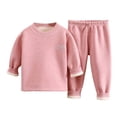 thumbnail image 1 of Hessimy Unisex Toddler Spring Summer 3M-12Y Solid 2Pcs Soft Everyday Sleepwear Pajamas, Unisex Comfort, 3M-12Y(Pink,1-2 Years), 1 of 4