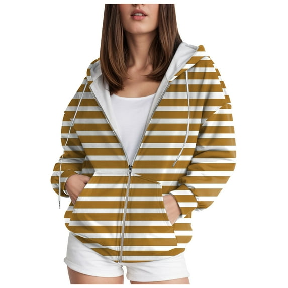 Hessimy Women Sweatshirt Fall Color Changing Hoodie Sports Matching Color Zipper Long Sleeved Sweatshirts Hoodie Men Essentials Hoodie Fashion Hoodies (Yellow,XXXL)