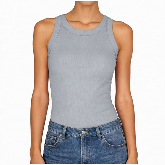 Hessimy Women's Camisole Tank Top-Breathable Cotton Stretch,Airy Soft(Grey,M)