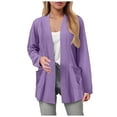 thumbnail image 1 of Hessimy Women's Cardigan 2025 Fall Dressy Casual Long Sleeve Crewneck Button Down Open Front Soft Knit Cardigan Sweaters(Dark Purple,XL), 1 of 6