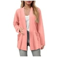 thumbnail image 1 of Hessimy Women's Cardigan 2025 Fall Dressy Casual Long Sleeve Crewneck Button Down Open Front Soft Knit Cardigan Sweaters(Rose Gold,L), 1 of 6