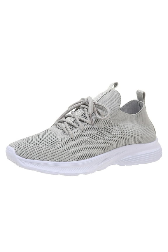 Women's Shoes Athletic Sport Sneakers Lightweight Casual Walking Shoes Breathable Mesh(Grey,8.5)